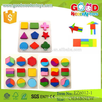 EZ6012-1 Hot Sale Geometric Board Wood Educational Toy for Kids